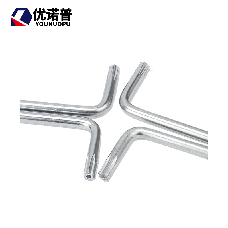 防盗梅花星形米字内六角花扳手中孔螺丝刀S2古铜色T10T15T20-TE18