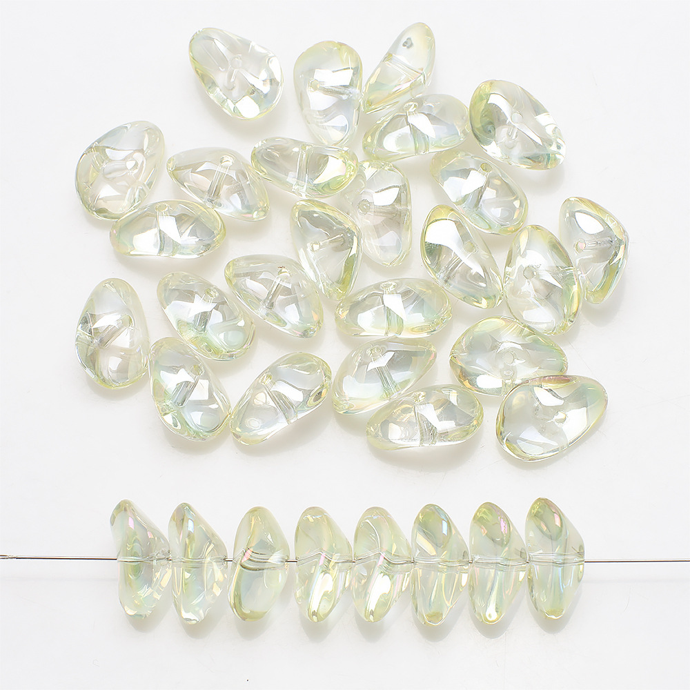 20 PCS/Package 12*17 * 8mm Hole 2~2.9mm Glass Glass Irregular Beads display picture 9