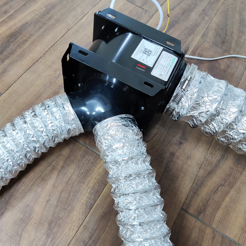 綠島風分體式管道風機酒店衛生間排風扇商用換氣扇一拖二排氣扇