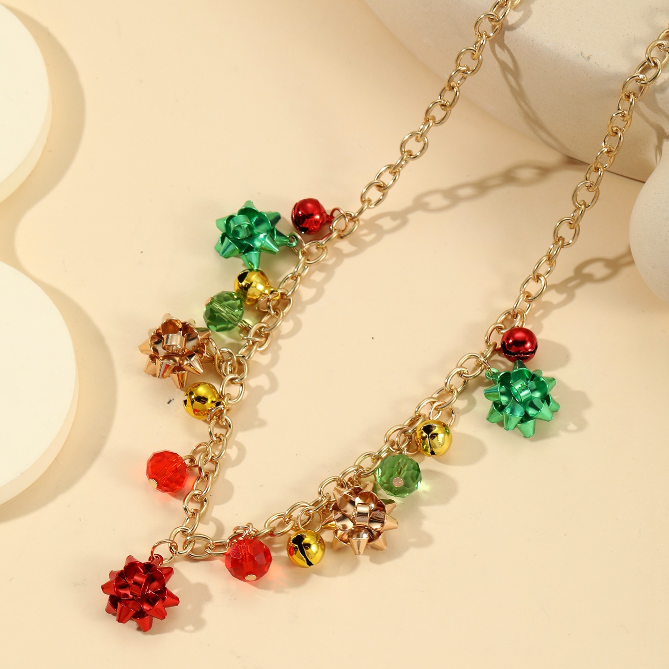 Vintage Style Flower Bell Alloy Plating Christmas Women's Jewelry Set display picture 2