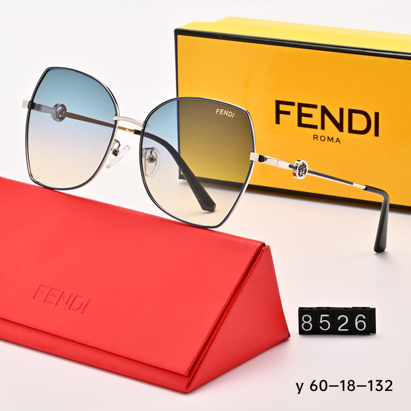 2026 New F Brand Polarized Sunglasses, Fashionable Large Frame Metal Retro High-End Sunglasses for Women, Versatile and Trendy