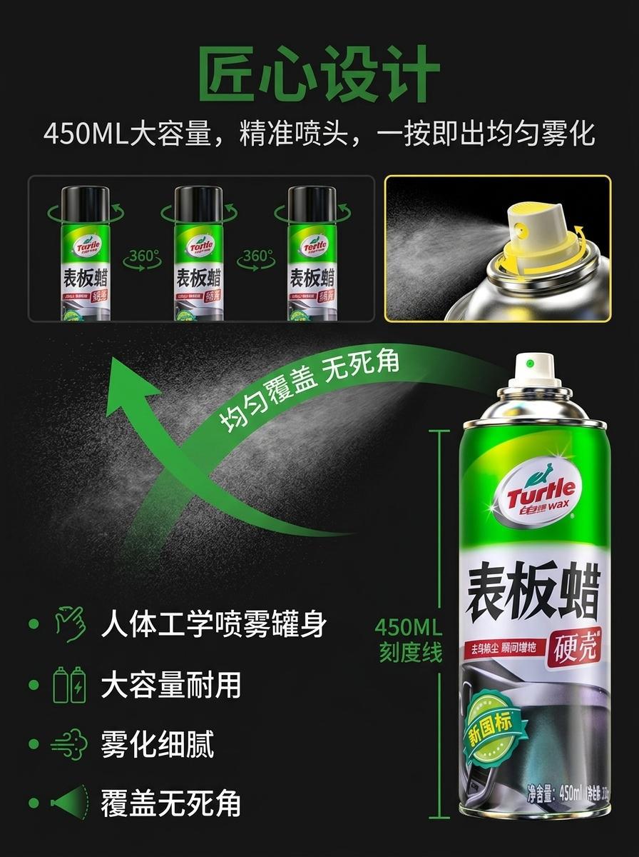 Wholesale dashboard wax for car interior renovation, dashboard polishing, dustproof, anti-aging plastic and rubber spray brightener