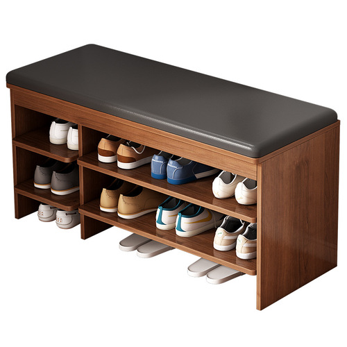 Home entrance shoe changing stool, home door shoe cabinet, sit-down shoe-wearing stool, one-piece multi-layer removable door shoe rack