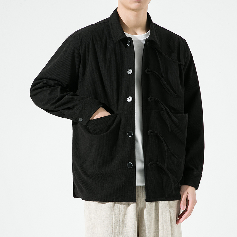 2025 Spring New Men's Shirt Large Size Hip-Hop Loose Outer Top Chinese Style Fashion Long-Sleeved Shirt for Men 2025 Spring New Men's Shirt Large Size Hip-Hop Loose Outer Top Chinese Style Fashion Long-Sleeved Shirt for Men