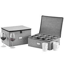 葡萄酒玻璃杯收纳盒 可折叠 高脚酒杯储存盒wine glass storage b