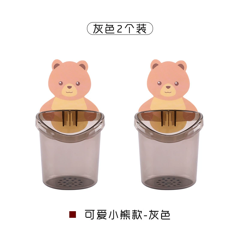 Патчинг стены Bear Cup крепления держатель чашки паста хранение стене гроботворение зубная щетка рейтинг на стене ванной