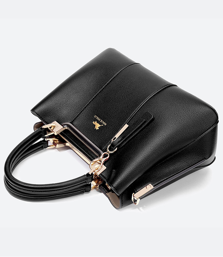 Paul Light Luxury Brand Genuine Leather Mom's 2023 New Fashion and Atmosphere Middle aged Women's Bag Handbag_voghion.com