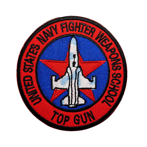 VX-31 Top Gun Embroidered Velcro US Army Badge Tactical Morale Cloth Patch Aircraft Armband