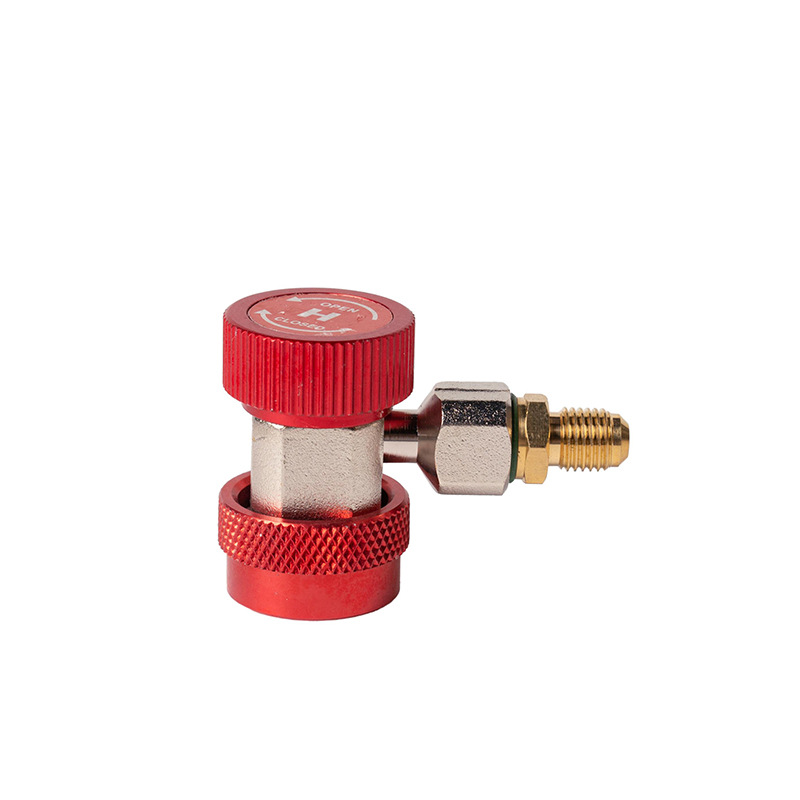 Fábrica directa coche fluoración ajustable conector rápido de tres vías aire acondicionado nieve alta y baja presión refrigerante herramienta de conversión