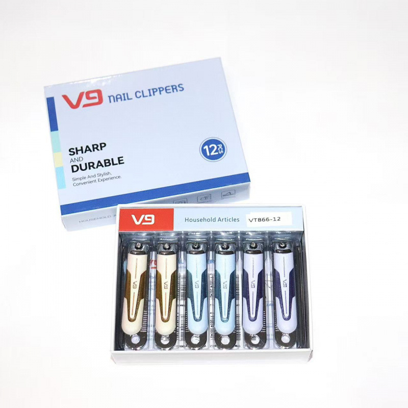 Jinda V9Vt866-12 Couple's Flat and Angled Nail Clippers Set, High-Quality Carbon Steel Pointed Nail Trimmer for Hard Nails Jinda V9Vt866-12 Couple's Flat and Angled Nail Clippers Set, High-Quality Carbon Steel Pointed Nail Trimmer for Hard Nails