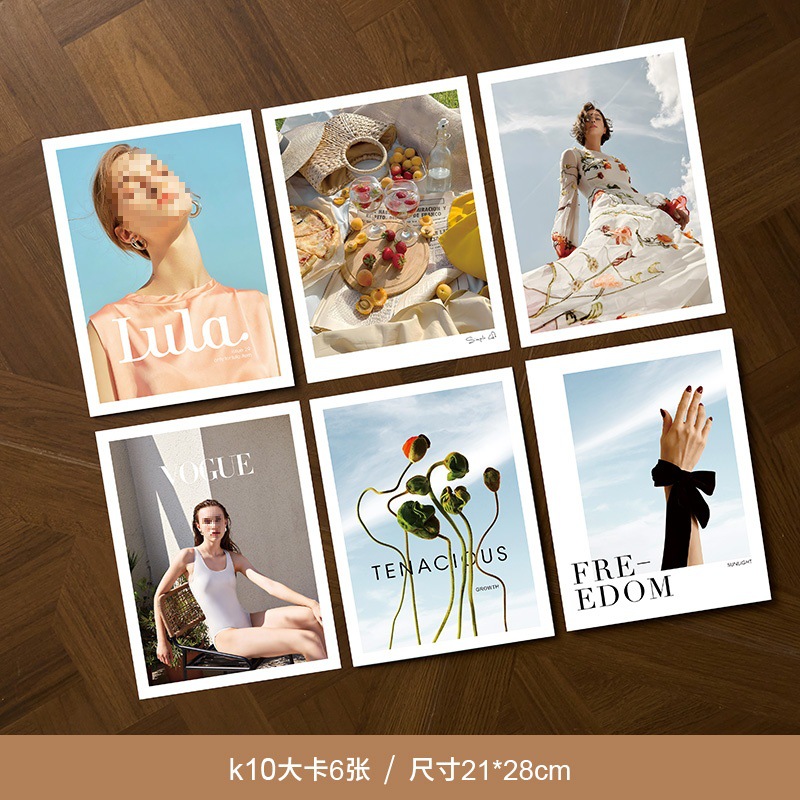 K10 대형 카드 6장/21*28cm