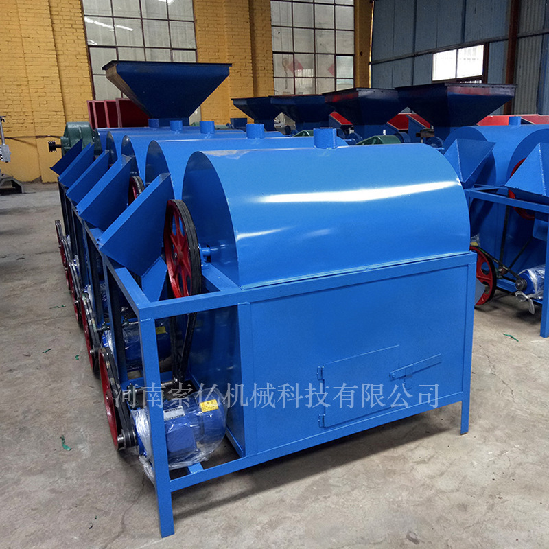 花生芝麻瓜子电加热炒料机 炒栗子滚筒炒货机 两相电干果炒锅机