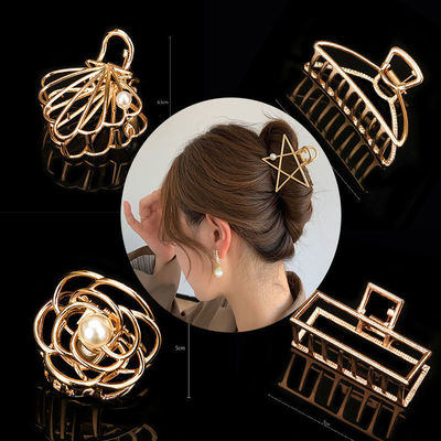 Metal Hair Grip Shark Hairpin Large take a shower Hair caught Elegance Card issuance the republic of korea Hindbrain Headdress