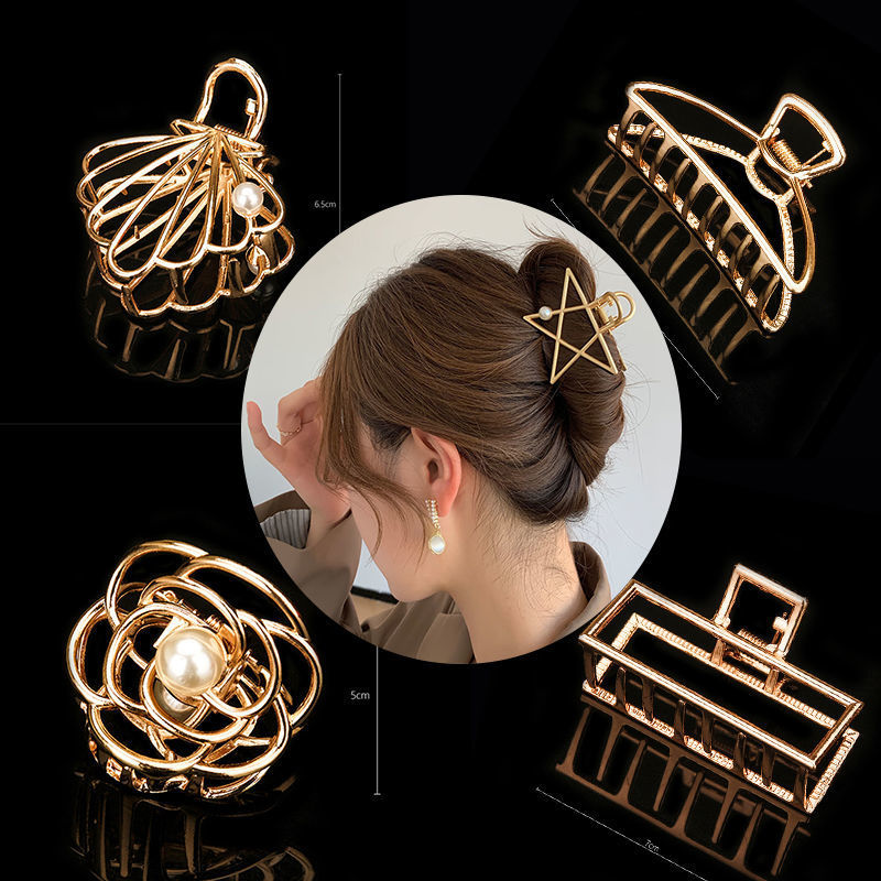 Metal Hair Grip Shark Hairpin Large take a shower Hair caught Elegance Card issuance the republic of korea Hindbrain Headdress