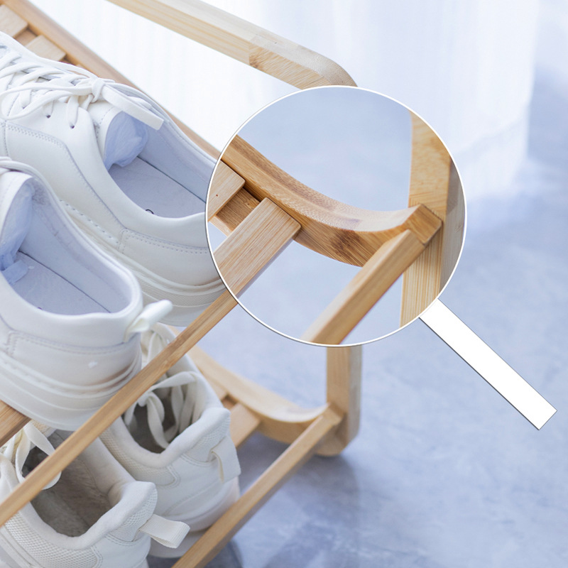 Zapatero dormitorio hogar Puerta de bambú dormitorio simple pequeño estrecho almacenamiento a prueba de polvo gabinete de zapatos de múltiples capas