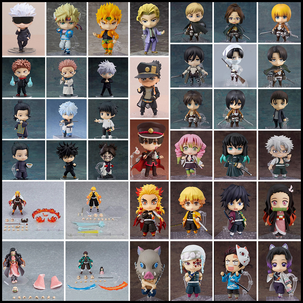 粘土人 鬼灭之刃可动 排球少年JOJO的奇妙冒险 咒术 进击兵长手办