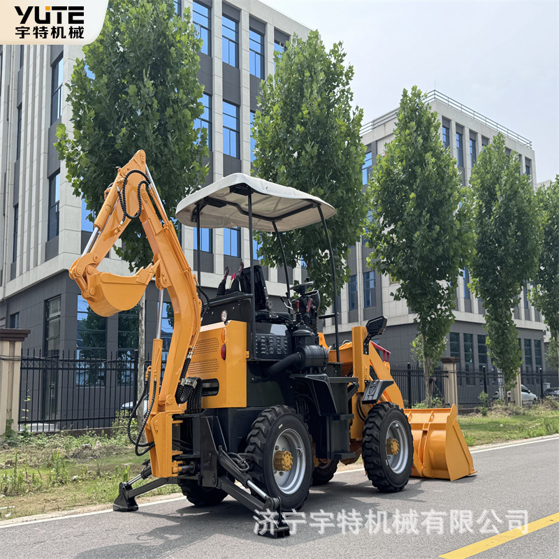 08-12A无尾两头忙装载机土方施工水破碎铲挖一体机铲挖两用挖机