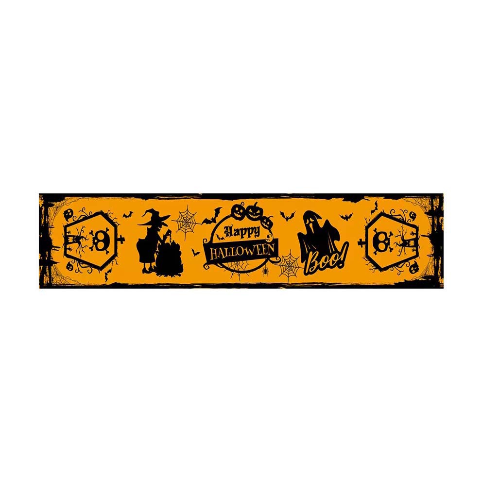 Transfronterizo 2024 Amazon nuevo Halloween calabaza festivales lino tabla bandera tabla de mesa comedor tabla de té tabla de bandera