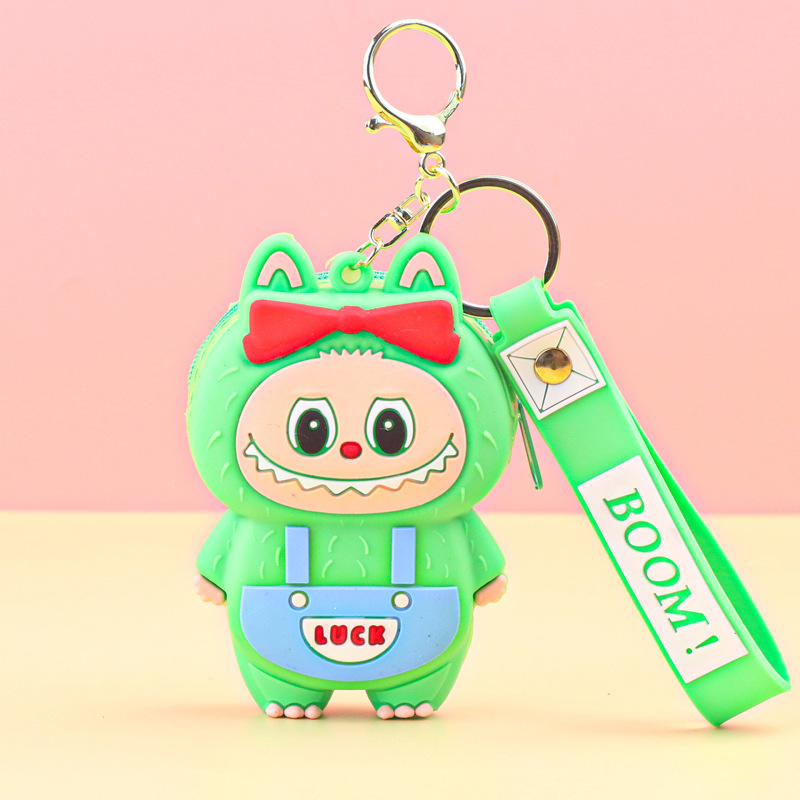 在庫あり ラブブ キーホルダー 小銭入れ 可愛い漫画キャラクター バッグ イヤホンケース シリコン製ペンダント ジュエリーアクセサリー|undefined
