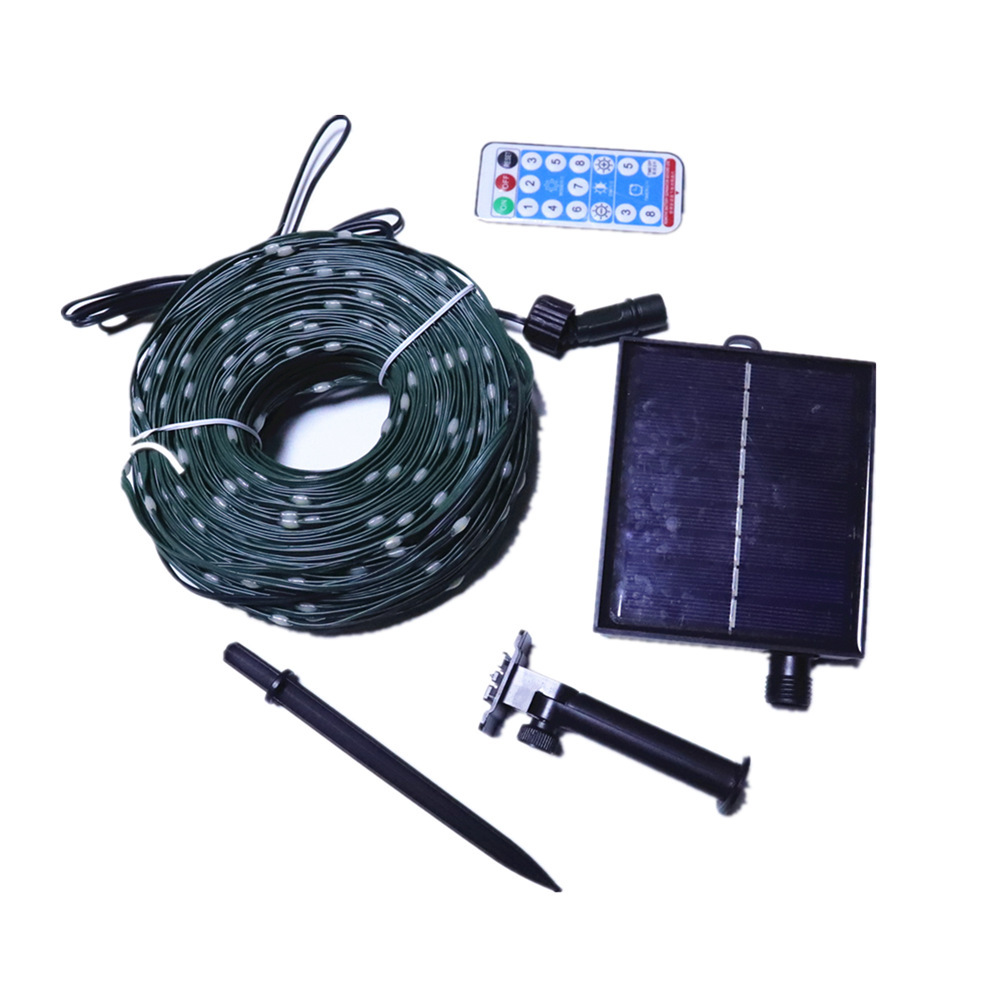 Amazon control remoto LED cuero cadena luz impermeable al aire libre baja tensión patio fiesta Decoración LED luz solar cadena