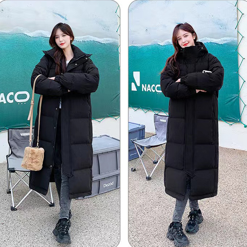 Bright World Autumn Edition Black Mid-Length down Jacket for Men and Women Couples 2026 Winter Thickened White Duck down Coat