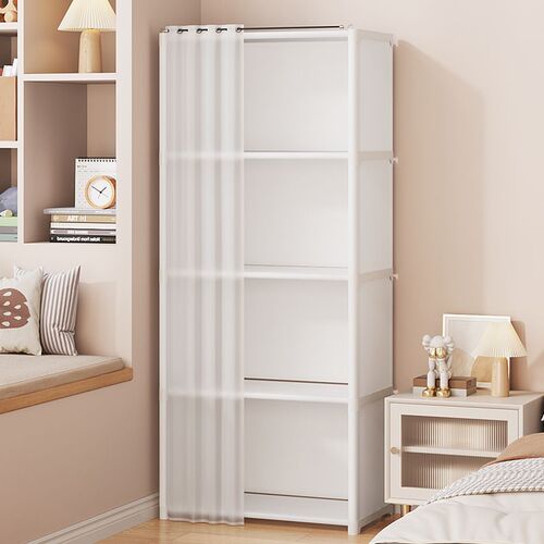 Home Wardrobe Storage Cabinet Dormitory Storage Cabinet Dustproof Clothes Cabinet Wardrobe For Rent Simple Assembly Mixed Batch