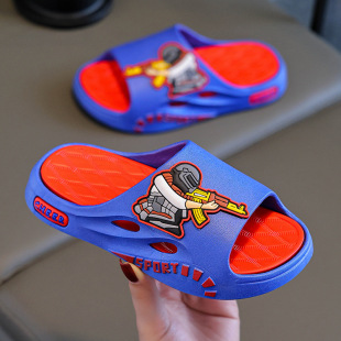 Girls Slippers Summer Baby Kids Indoor Home Non-Slip Kidsren's Cute Cartoon Boys Family Bathing Slippers