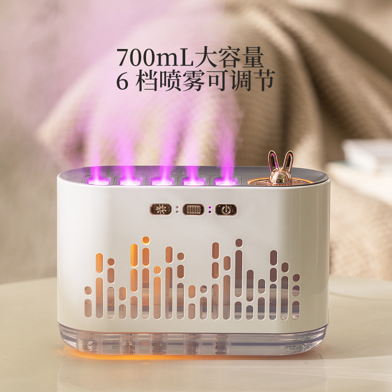 加湿器香薫機集音雰囲気ランプ寝室電気競争部屋のデスクトップ静音七彩高級感創造スプレー穴|undefined