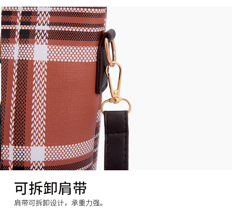 Wholesale of 2024 new styles of European and American retro six-piece single-shoulder bags and hand-carry crossbody bags for foreign trade women's fashion mother-and-child bags undefined