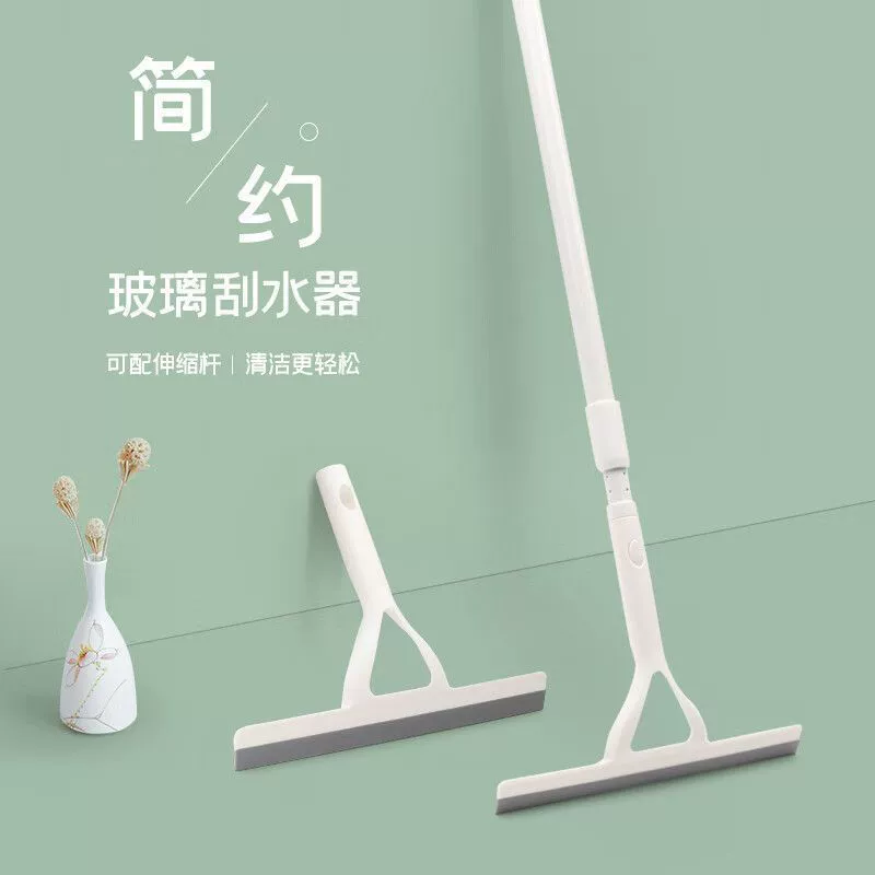 Очистка стекла, бытовой мягкий резиновый скребок для ванной комнаты, телескопический стержень, скребок для пола, инструмент для чистки ванной комнаты, железный подъемник