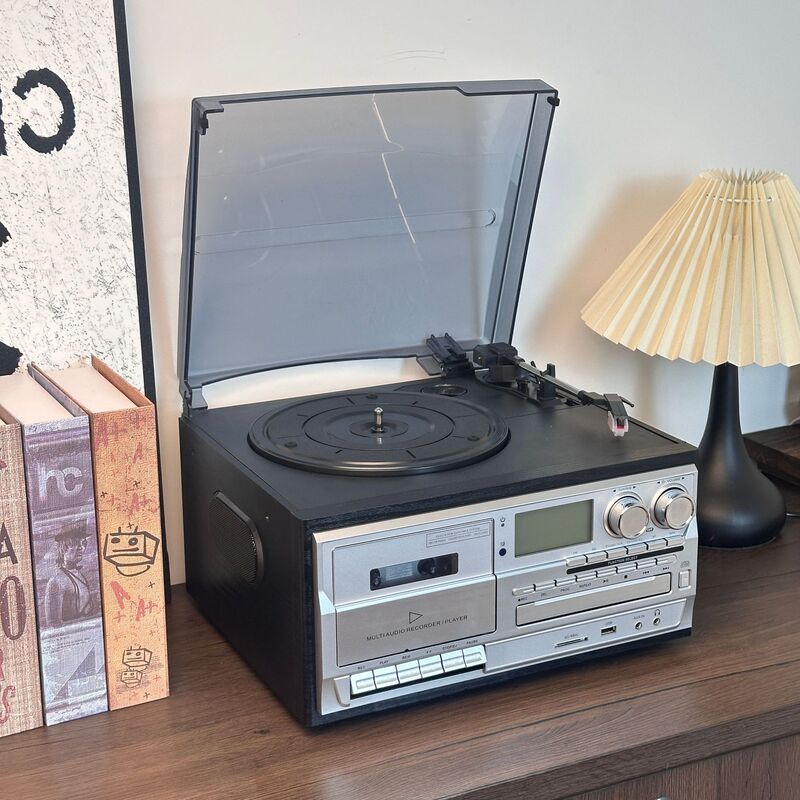 古典的なレトロ多機能10 in一体型蓄音機レコードcd機テープラジオスピーカーusb|undefined