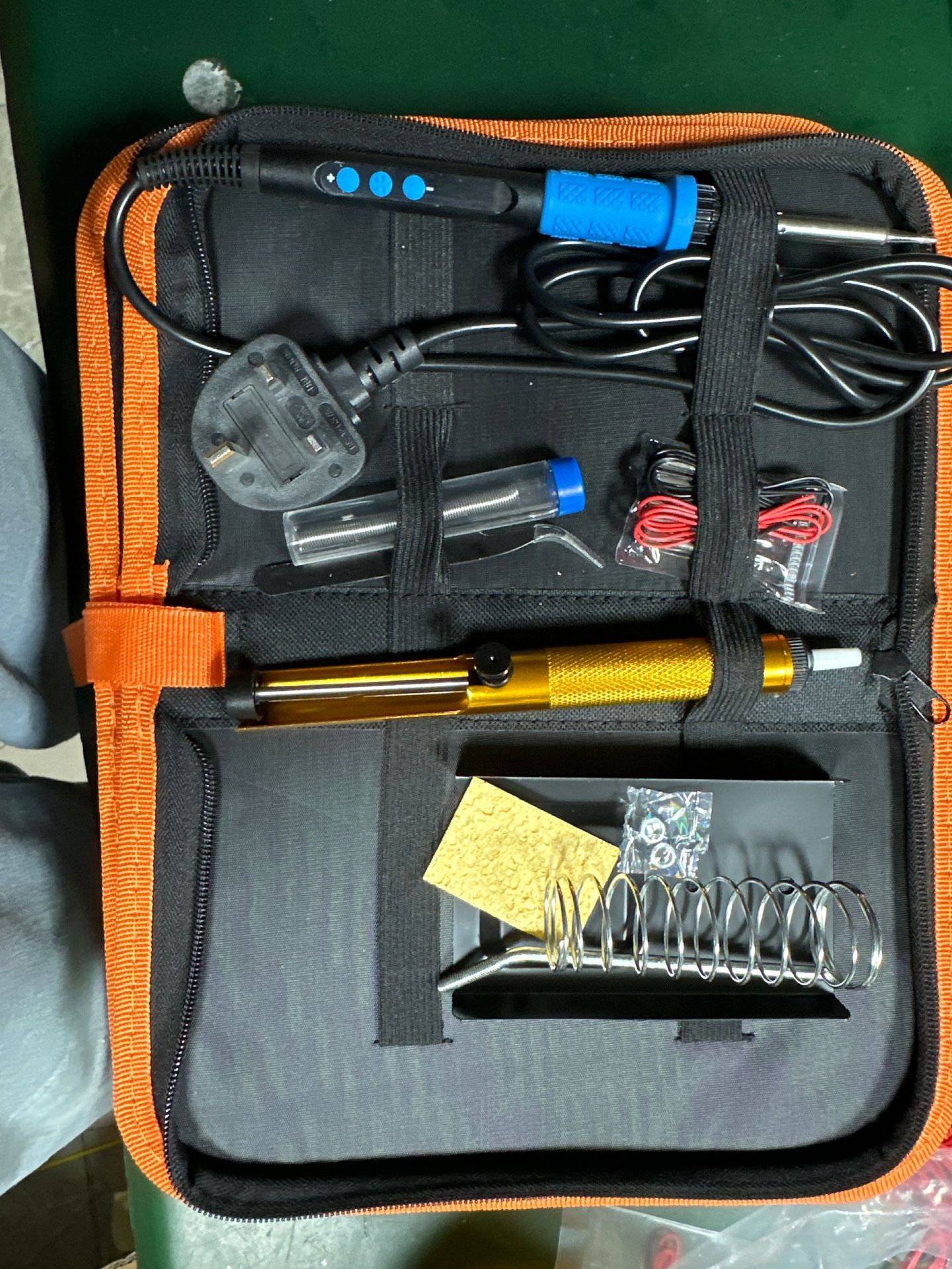 Juego de soldador multímetro, herramienta eléctrica de reparación digital, combinación de estudiantes, juego de soldador 909A/B para el hogar, 90W