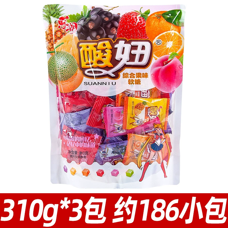 Le Chao Sour Girl Mixed Fruit Sugar 310г Ностальгальные снеки Memories of Memories конфеты