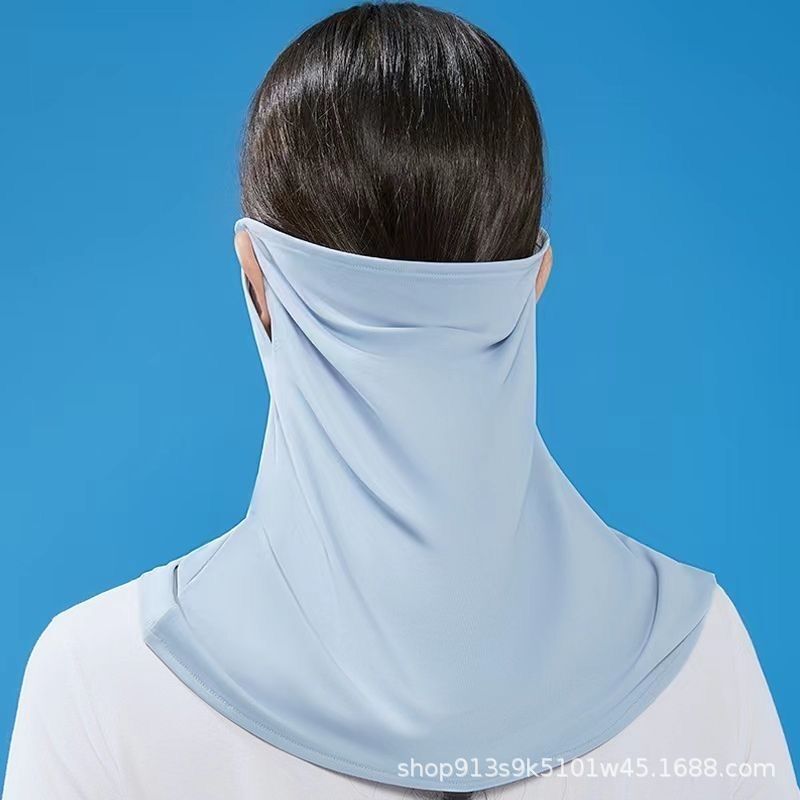 アイスシルク日焼け止めマスク メンズ フルフェイスカバー 顔保護 男性用日よけマスク フェイスカバー ネックウォーマー UVカット 通気性|undefined
