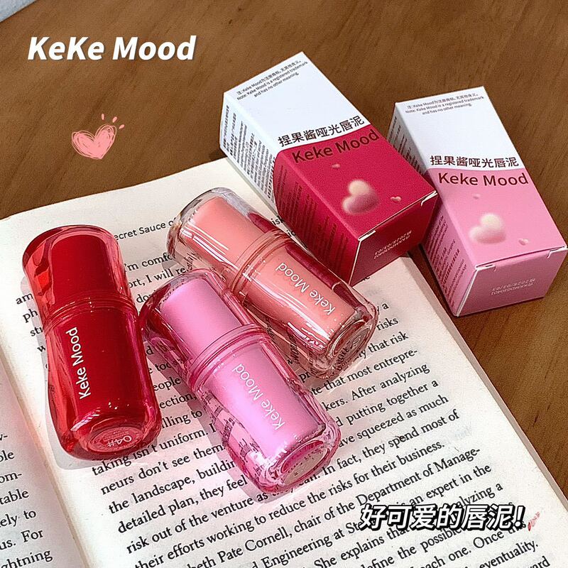 Kekemood Pinch Jam Lip Mud Velvet Matte Matte Non-Stick Cup Whitening Lipstick Lip Glaze Students Affordable