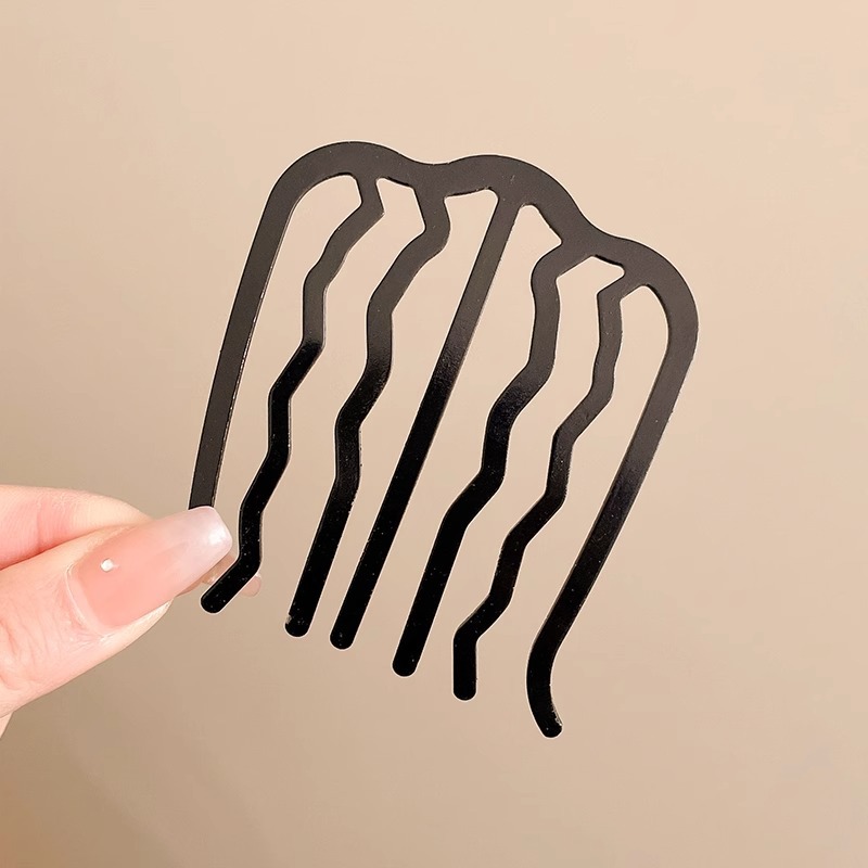 Perezoso updo artefacto cabeza de bola hembra insertar peine del pelo horquilla inversa insertar en forma de U horquilla estilo profesional accesorios para el cabello tocado