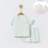 Комплект с короткими рукавами для детей из хлопка без костей Летняя одежда тонкая одежда для мужчин и женщин