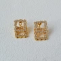 方形明星气质同款耳钉