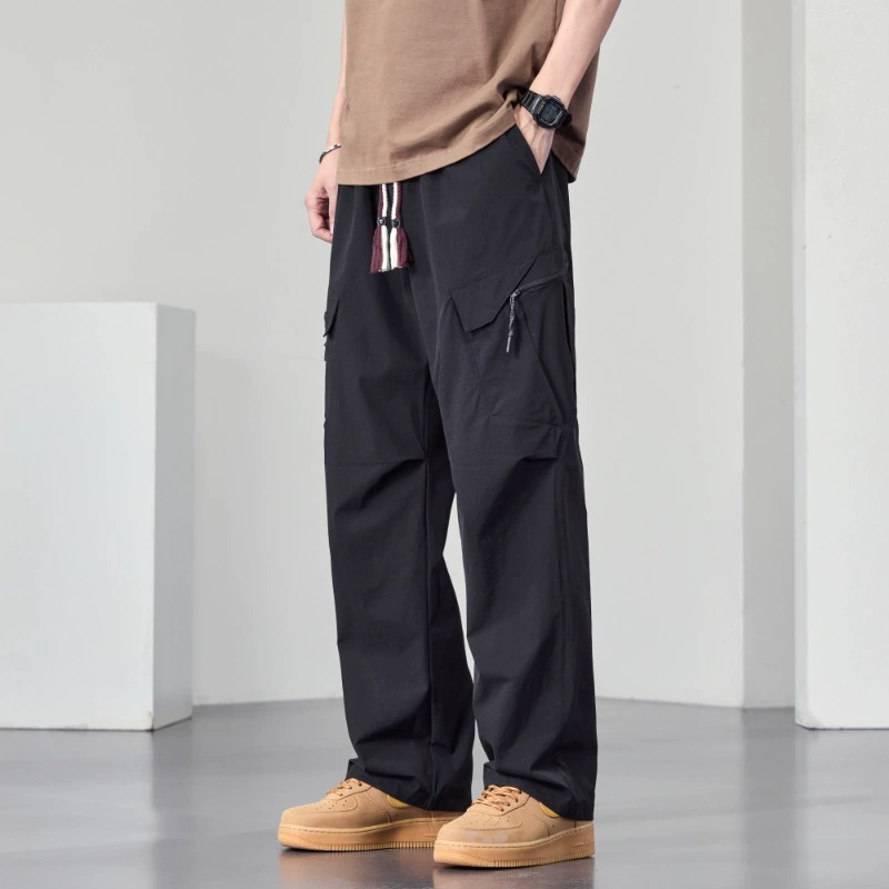 JYF-2597 повседневные брюки мужские весенние свободные прямые брюки новые американские эластичные спортивные длинные брюки мужские