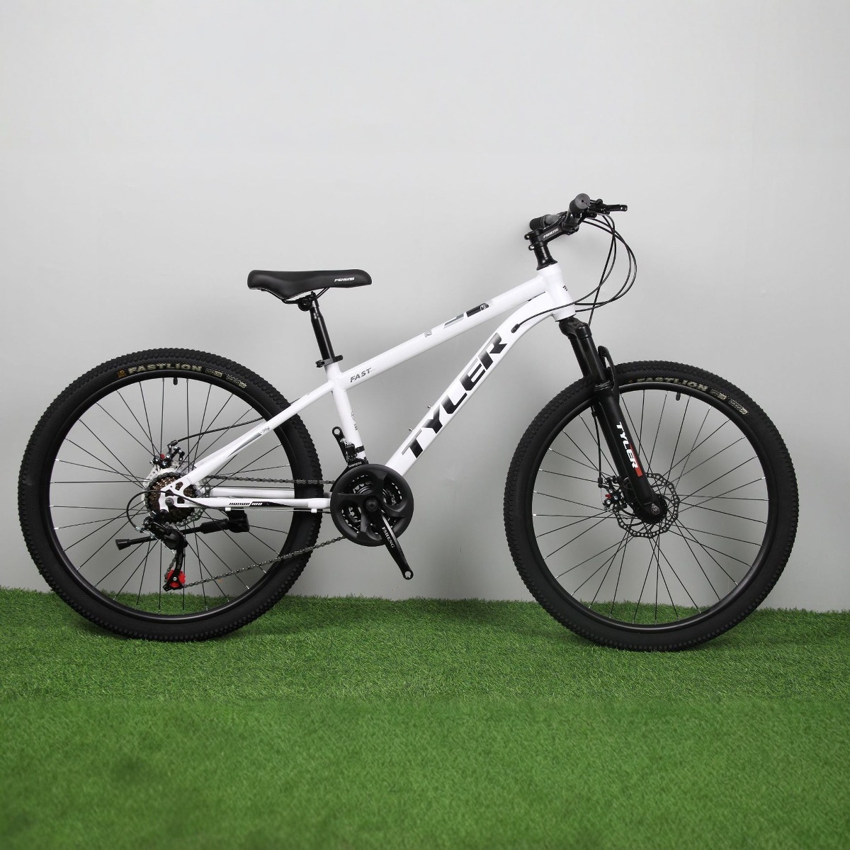 TYLER Cross-border de 24 pulgadas con doble freno de disco, bicicleta de montaña de 26 pulgadas, bicicleta de montaña todoterreno de 21 velocidades