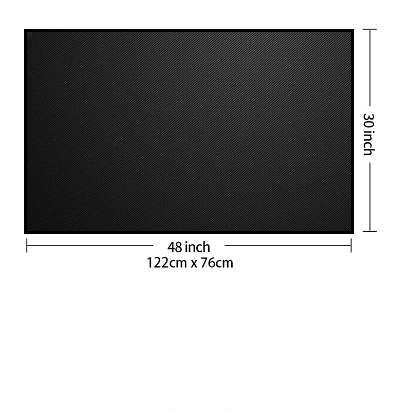 Barbacoa estera del horno cubierta al aire libre terraza estera protectora retardante de llama de alta temperatura resistente al fuego pozo brasero estera ignífuga horno de barbacoa alfombra del piso