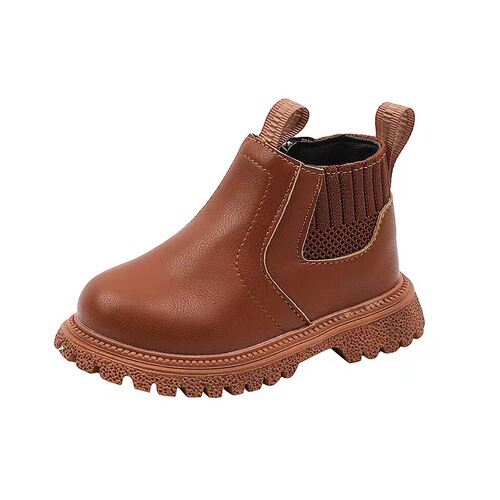 Spring and Autumn Fashion Leisure Sports Small Leather Boots for Boys and Girls Comfortable Trendy Direct Sales