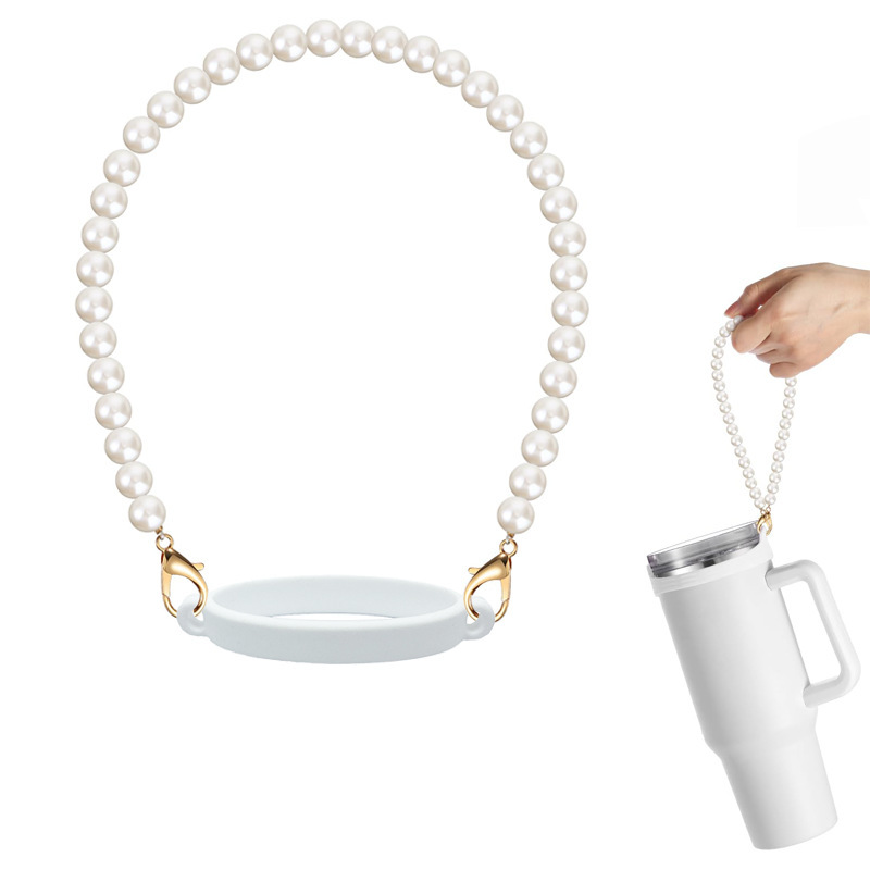 Cross-Border Stanley Accessories Pearl Series Bracelet Water Cup Lanyard Water Bottle Sling Water Cup Handle Silicone Cup Tie