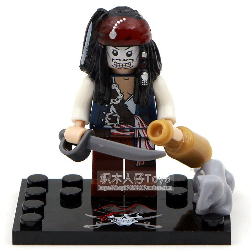 Пираты Карибского моря Дэвид Джонс Джек Элиза Baying KSZ515 518 Совместимо с Lego