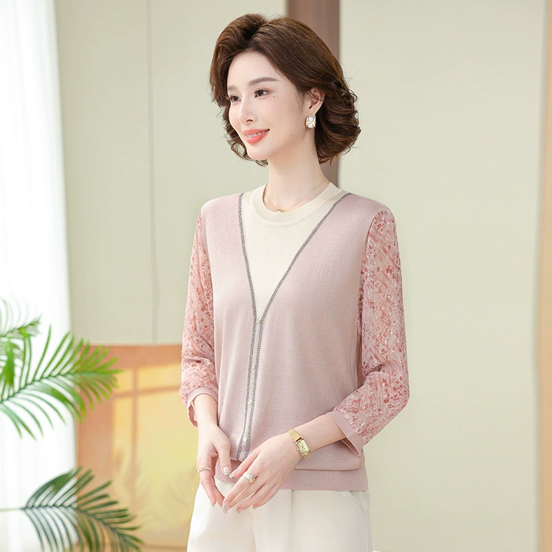 Новая мама весенний свитер с марлевыми рукавами