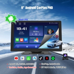 9 düymlük Android universal avtomobil naviqasiya sistemi, Carplay portativ ekran videoqeydedici