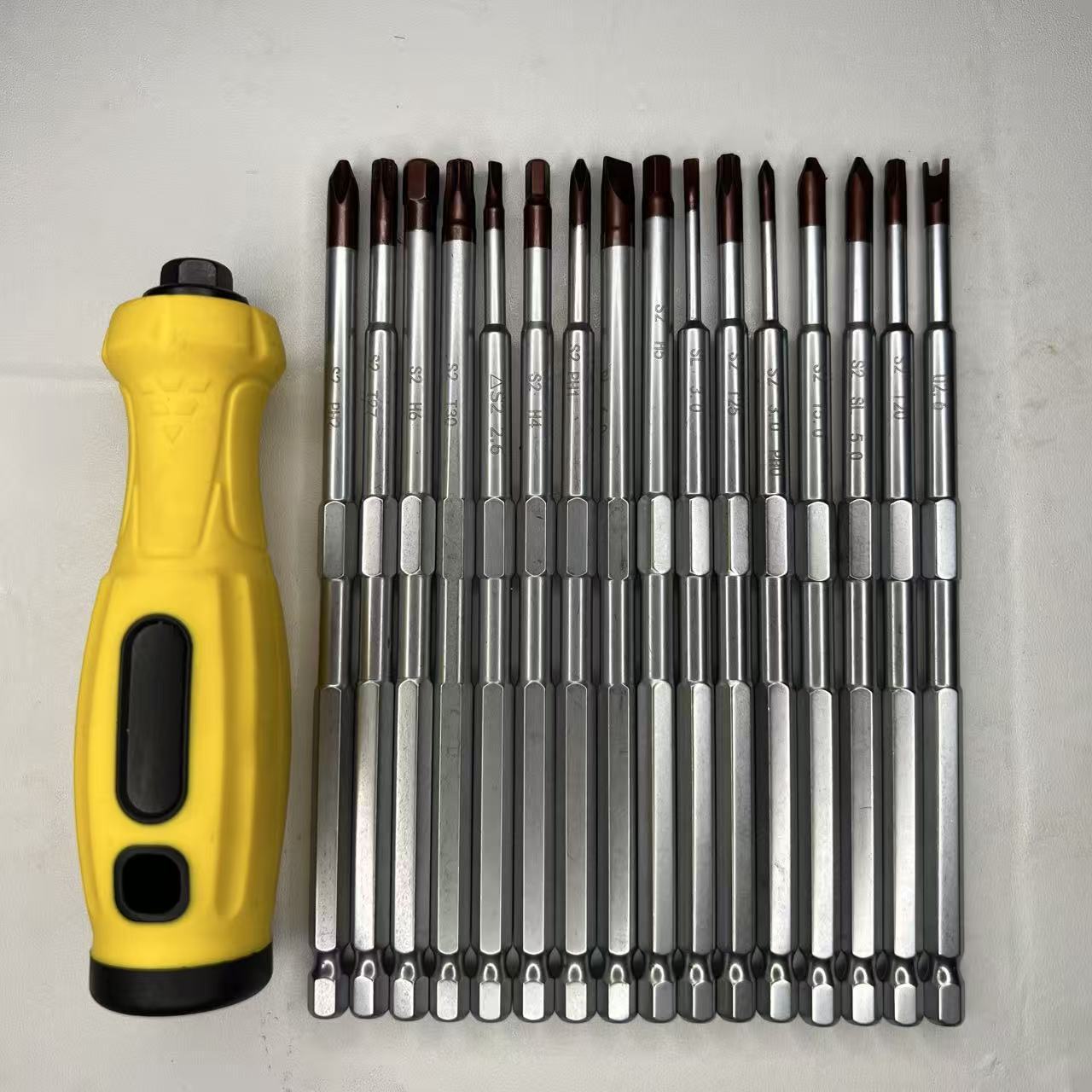 Schraubendrehersatz mit Magnet, Torx- und Schlitzköpfe