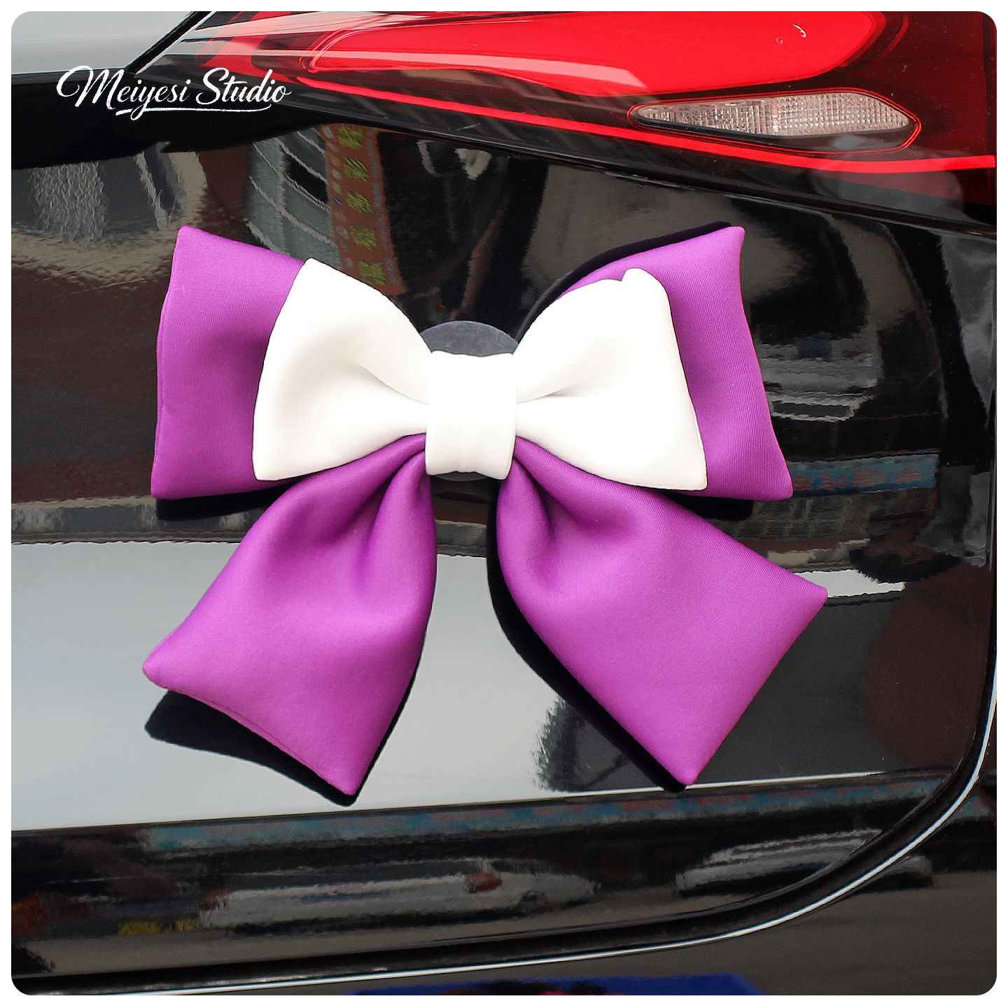 Auto pegatinas de automóviles arco decoración baúl motocicleta eléctrica colgante accesorios de cola muñeca muñeca