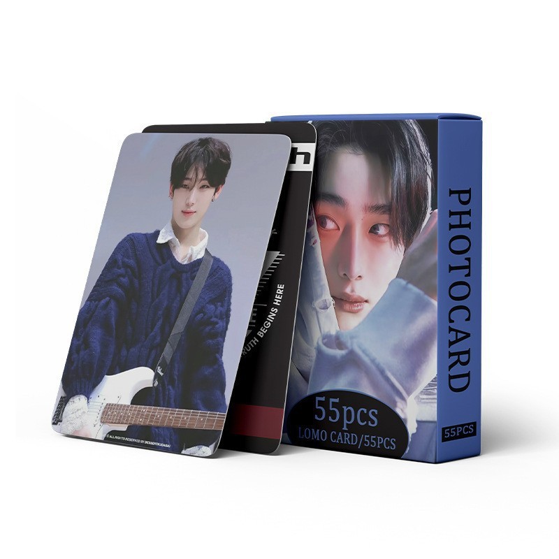 Cadena total, una gran cantidad de stock, 55 hojas de tinta BT SK IVE ATEEZ KPOP, estrellas coreanas alrededor de LOMO