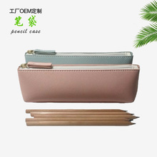 原创简约ins风笔袋新款百搭文具袋大容量学生通用铅笔袋加工定制